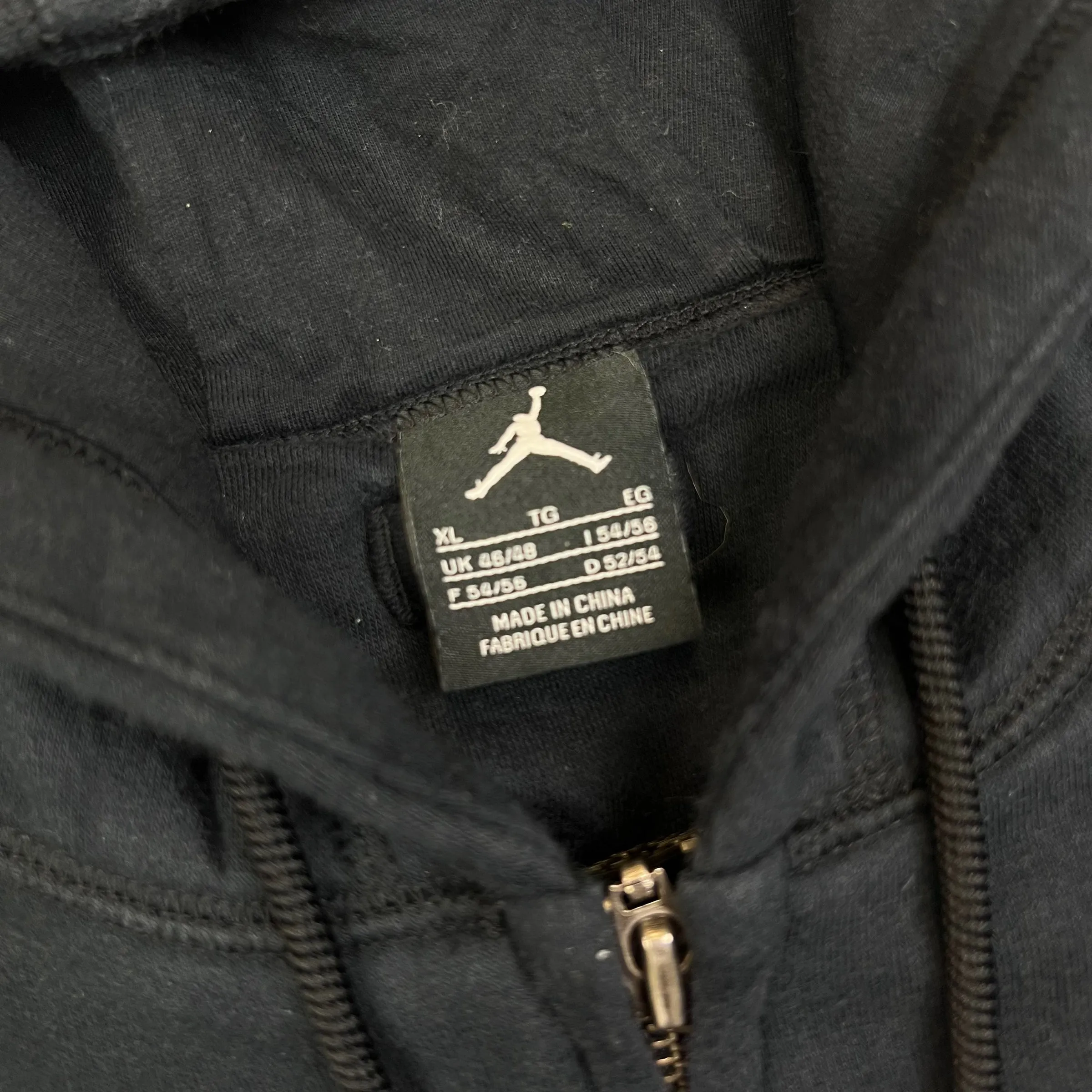 Nike Air Jordan Zip Up Hooded Sweatshirt