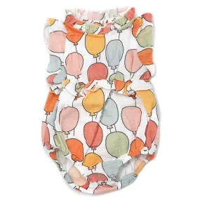 oh baby! Gauze Lola Bubble - Balloon Print - Oyster