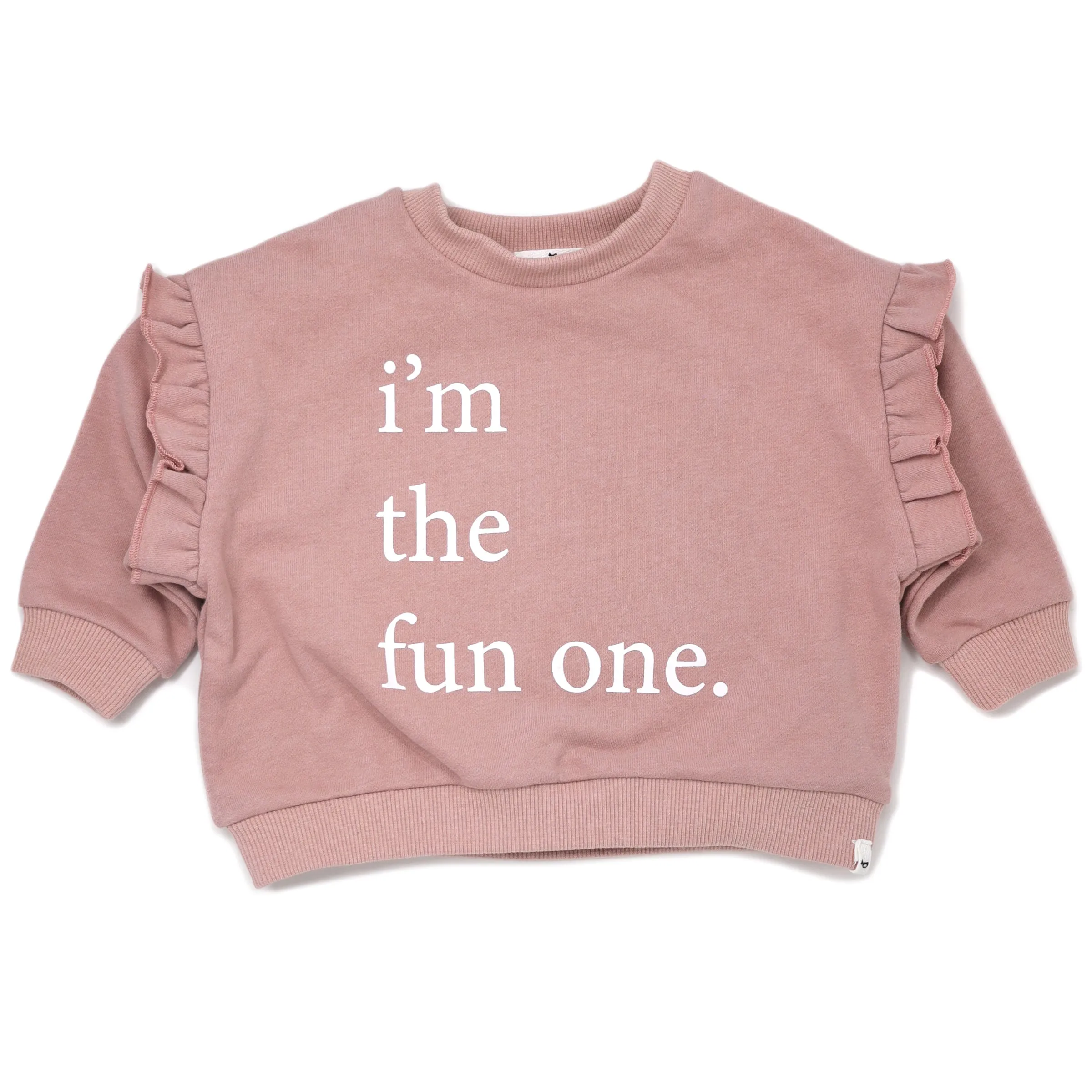 oh baby! Millie Slouch Sweatshirt i'm the fun one Print - Blush