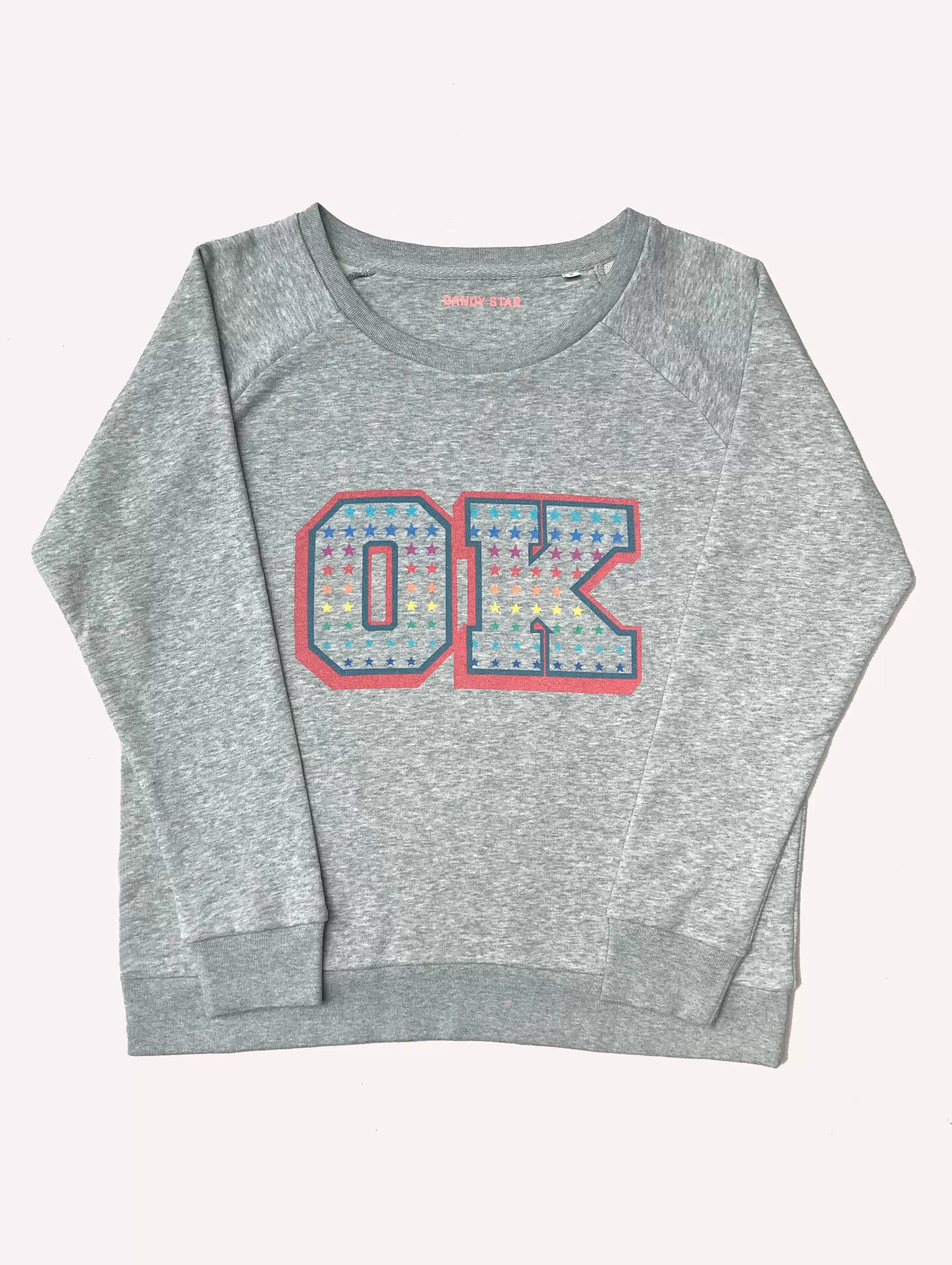 OK SWEATSHIRT GREY MARL LADIES