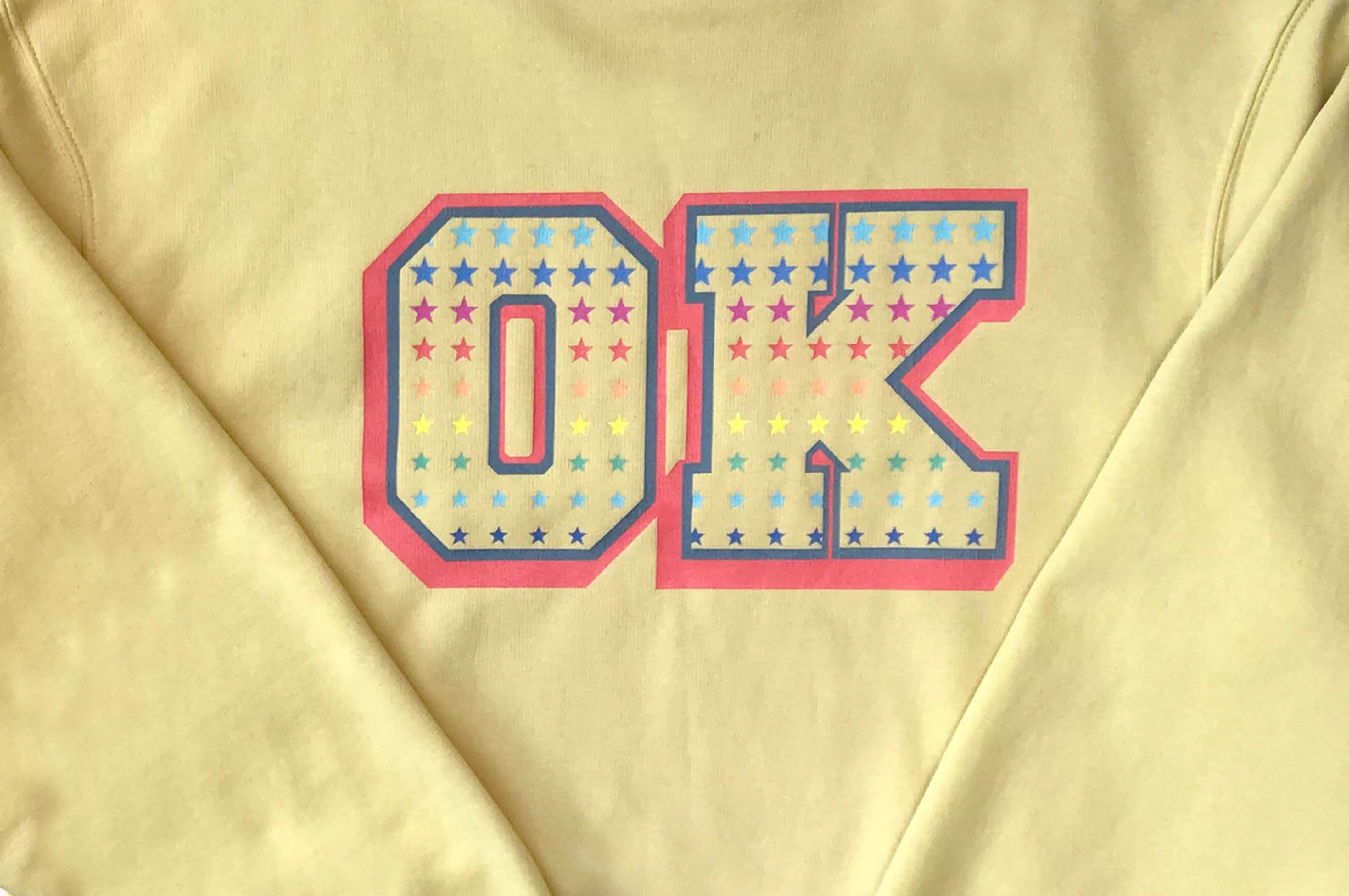 OK SWEATSHIRT WARM YELLOW UNISEX