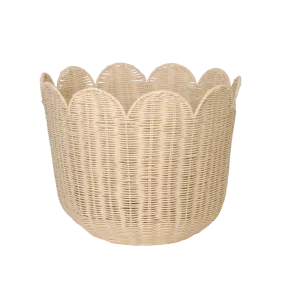 Olli Ella Rattan Tulip Basket - Nude ***Pickup Instore Only***