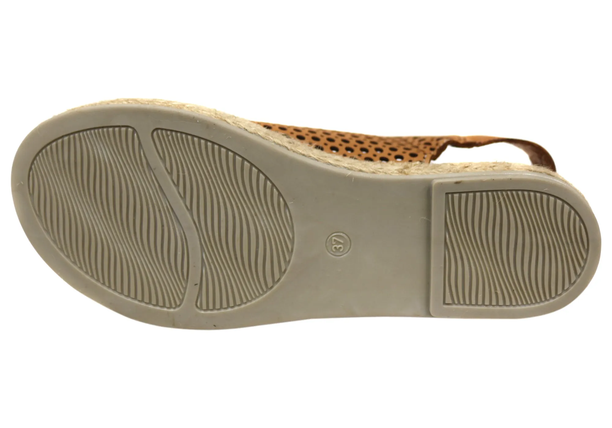 Orizonte Cove Womens European Leather Comfortable Espadrille Sandals