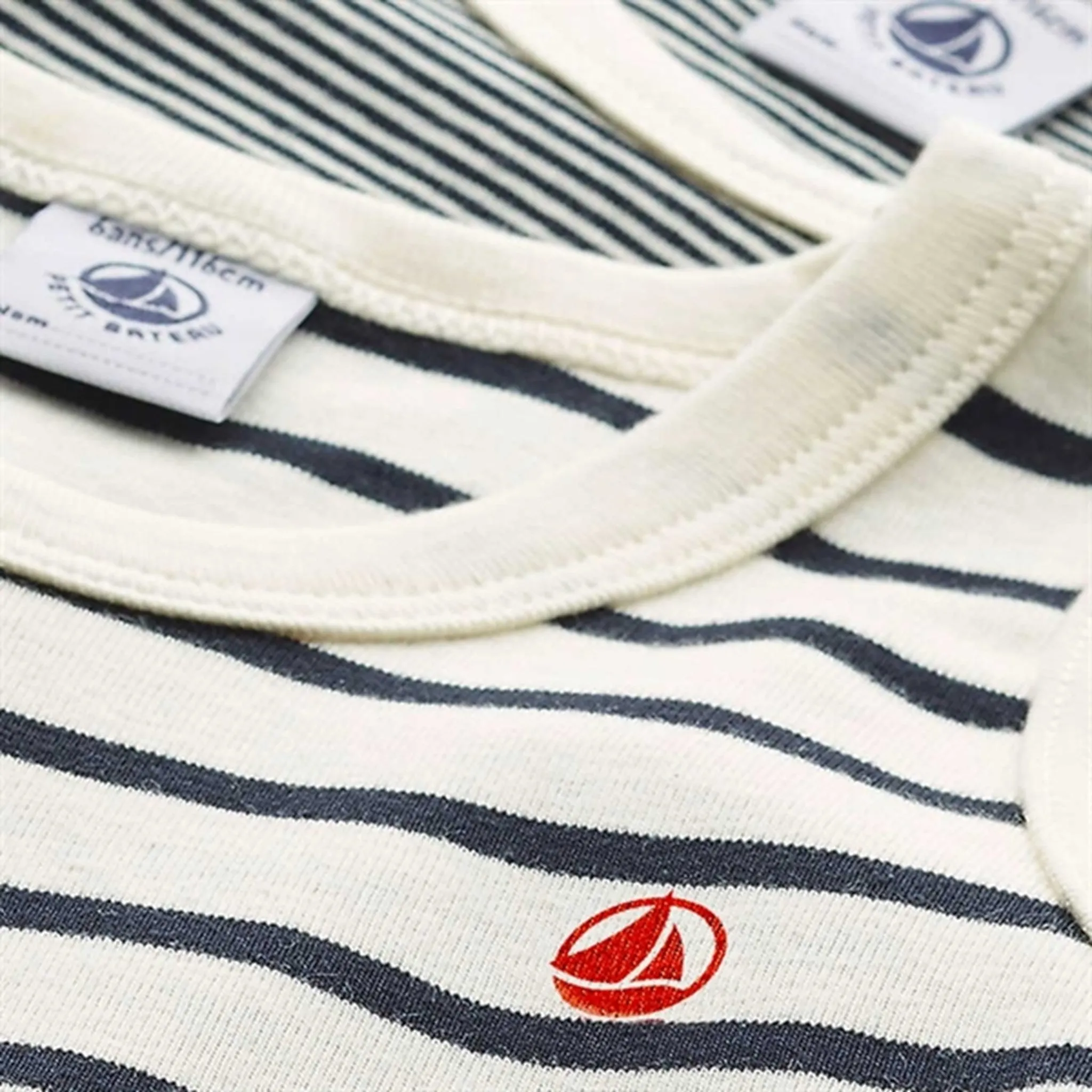 Petit Bateau Underwear 2-pack White/Navy Stripes