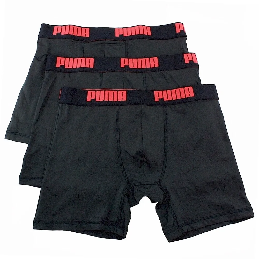 Puma Men's 3-Pc Tech Boxer Brief Underwear