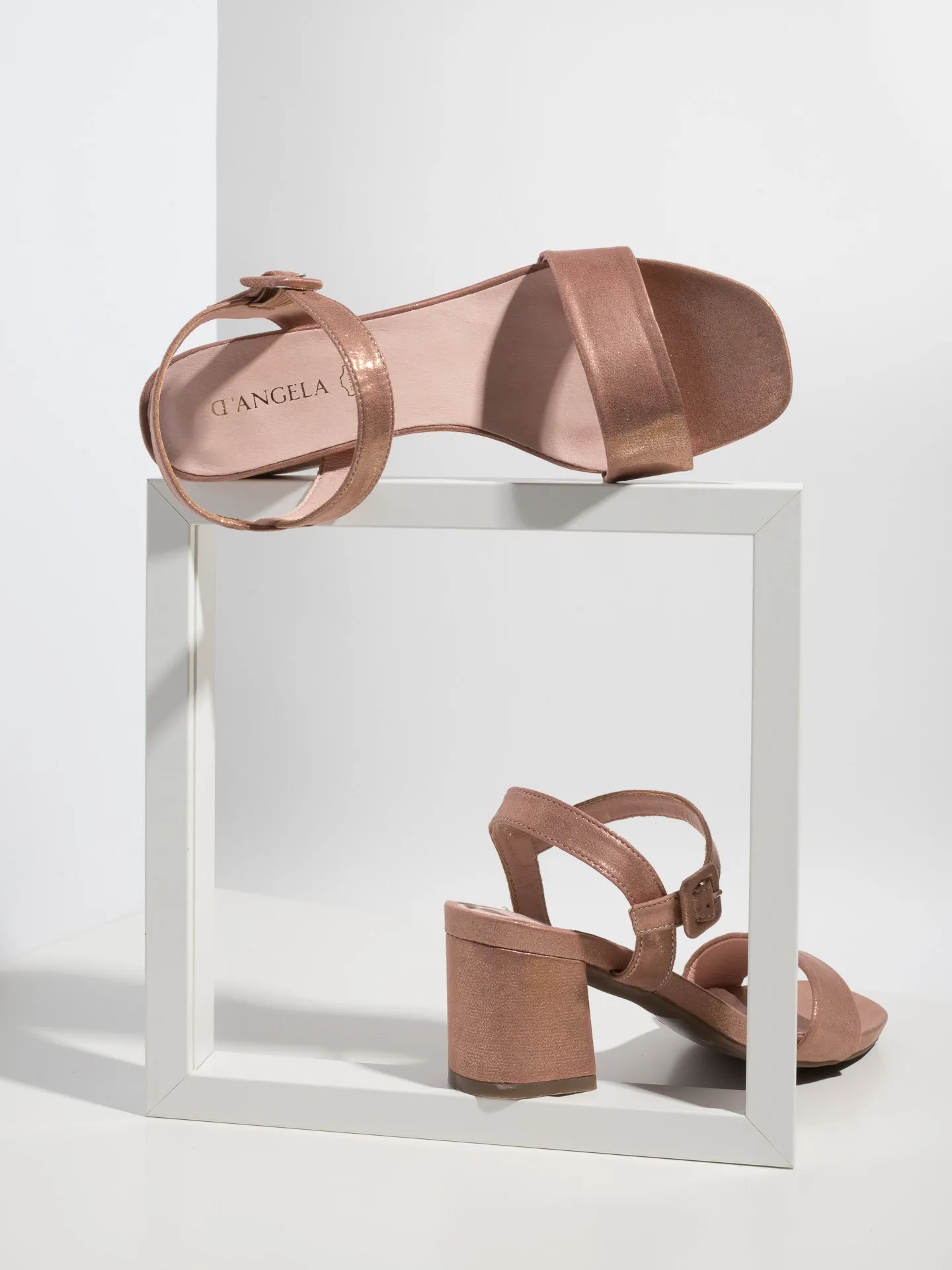 RoseGold Buckle Sandals