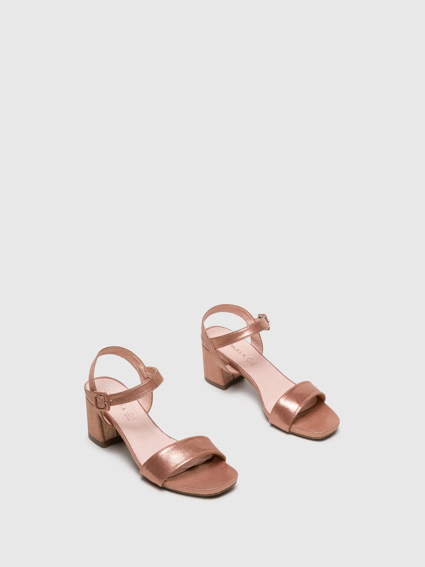 RoseGold Buckle Sandals