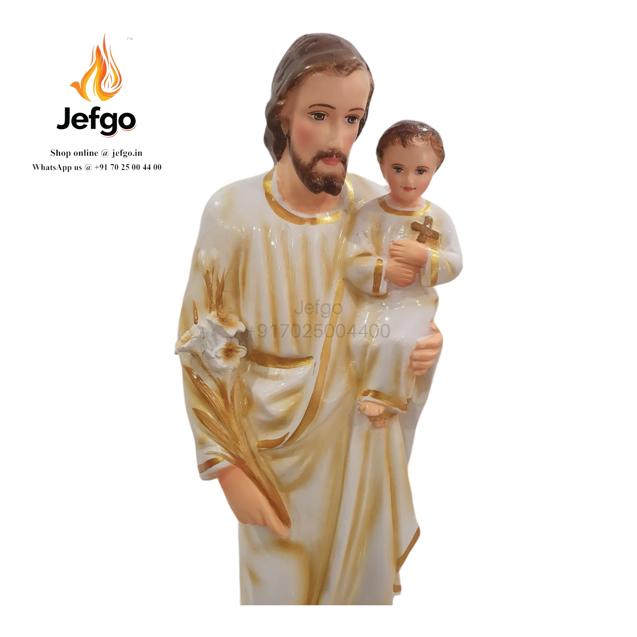 Saint Joseph Statue 30 inch/2.5 feet  Fiber