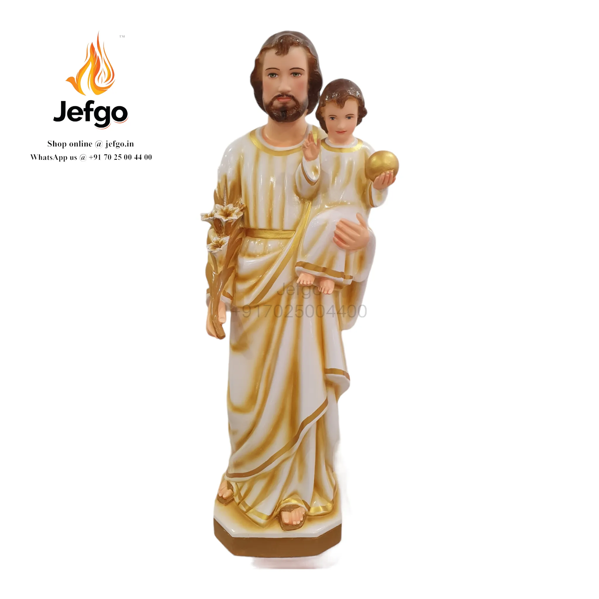 Saint Joseph Statue with Infant Jesus 48inch/4 feet