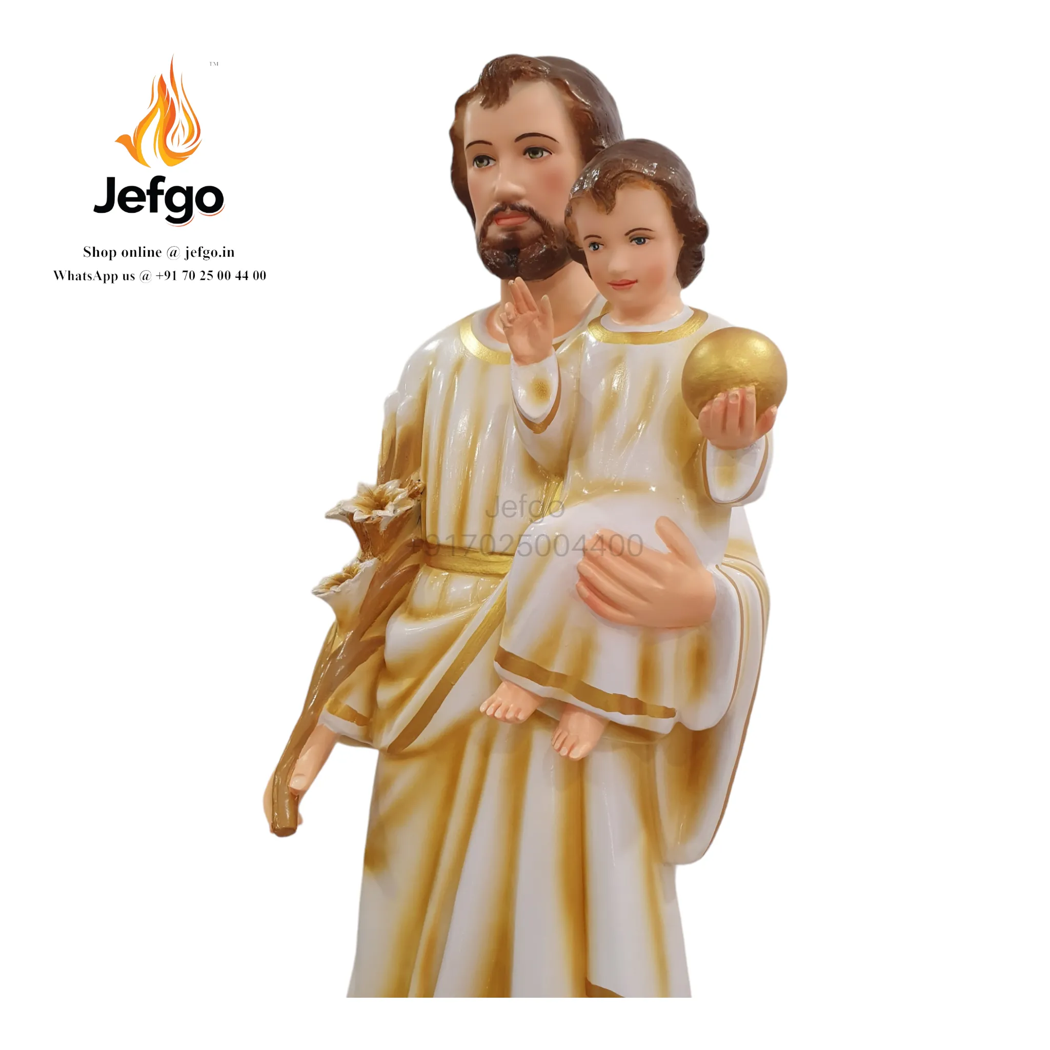 Saint Joseph Statue with Infant Jesus 48inch/4 feet