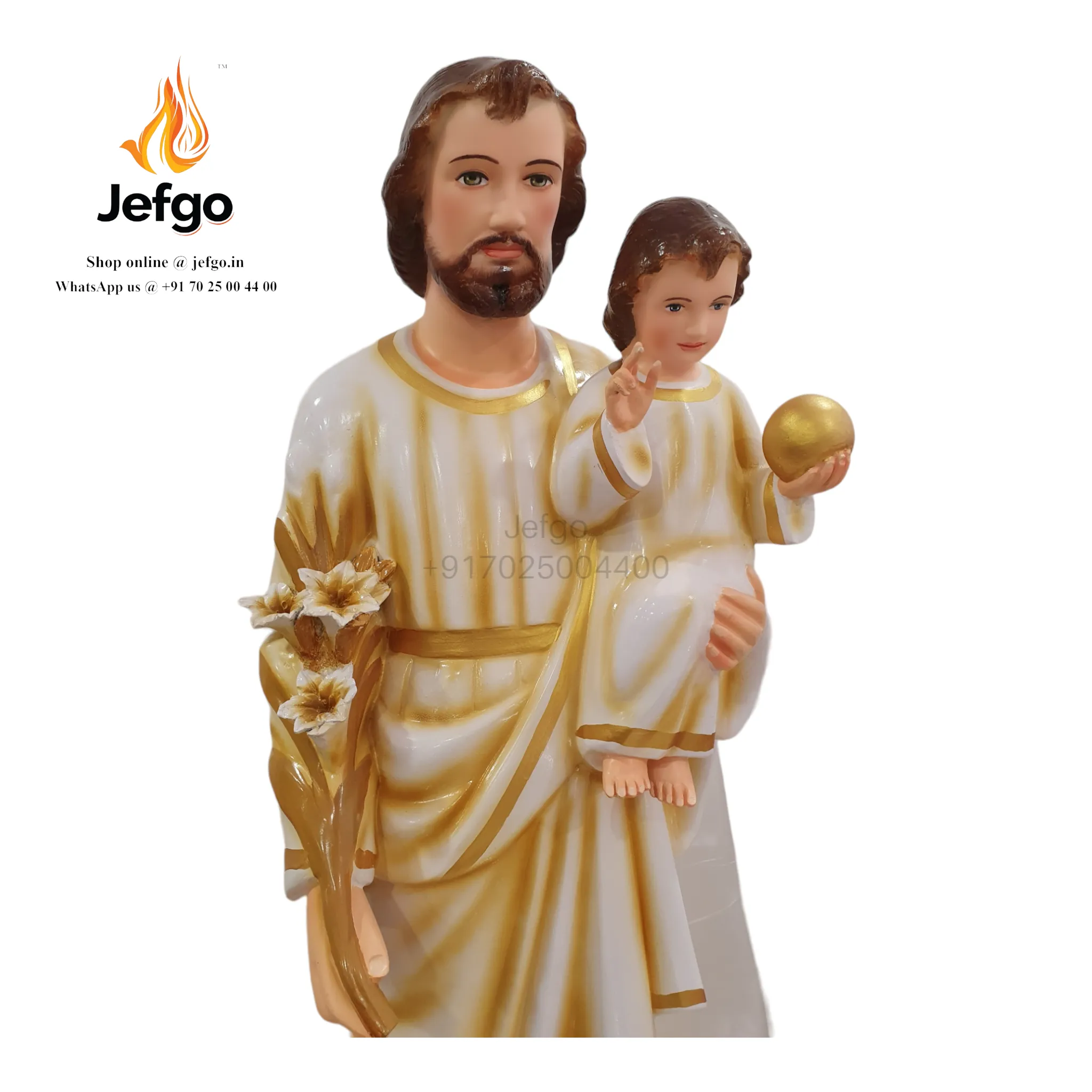 Saint Joseph Statue with Infant Jesus 48inch/4 feet