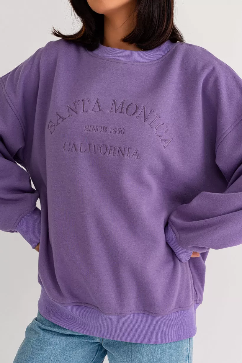 Santa Monica Embroidered Sweatshirt