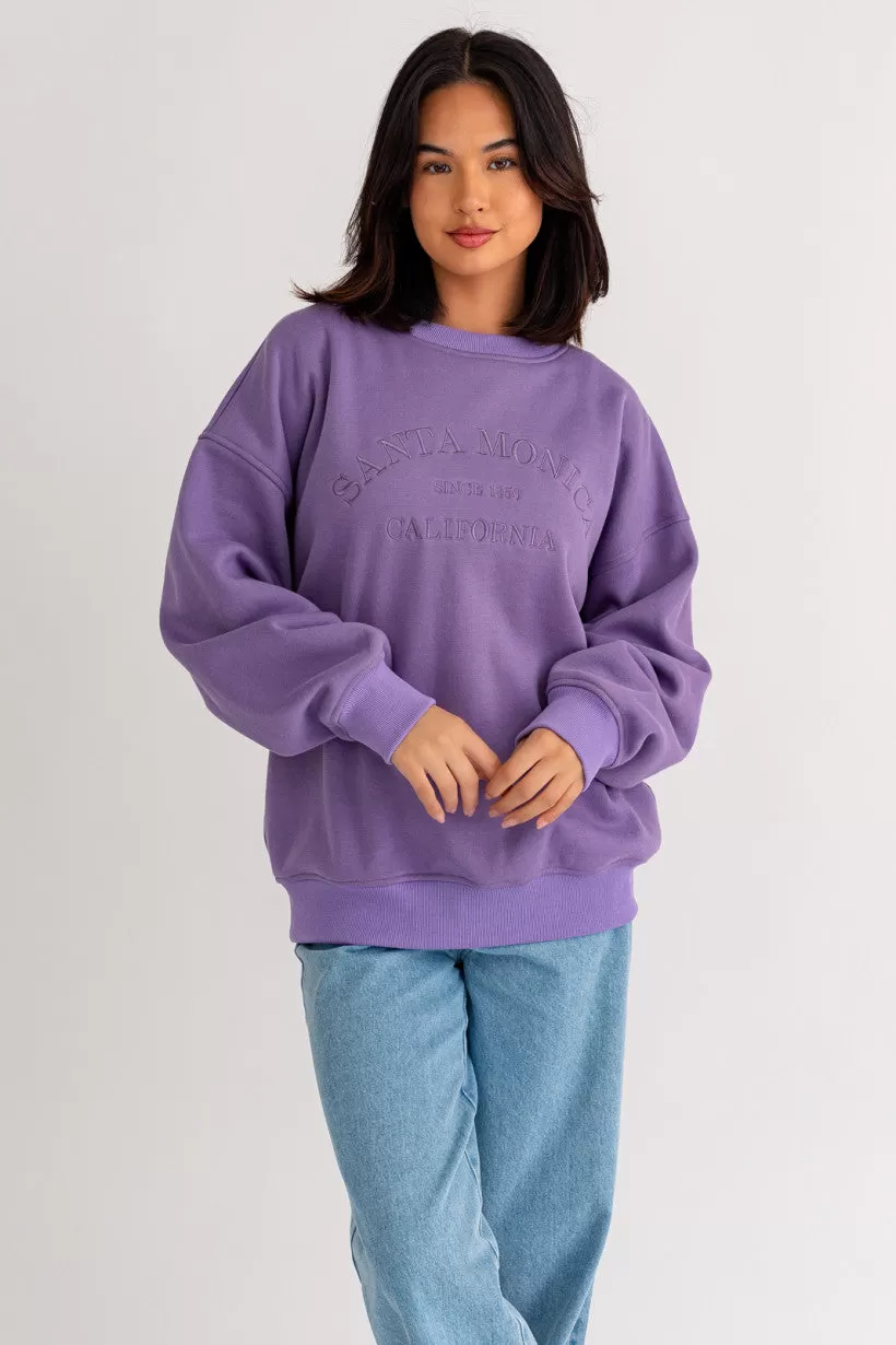 Santa Monica Embroidered Sweatshirt