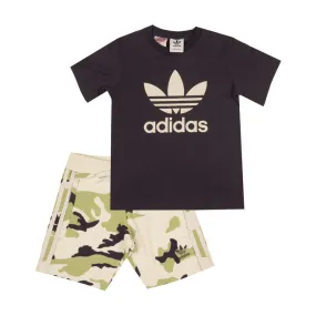 SET T-SHIRT SHORTS CAMO Boy Shadow Navy