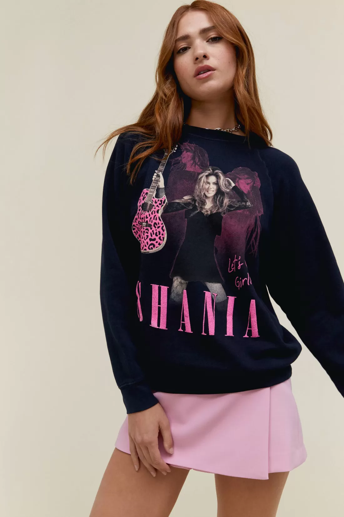 Shania Leopard Guitar Sweatshirt