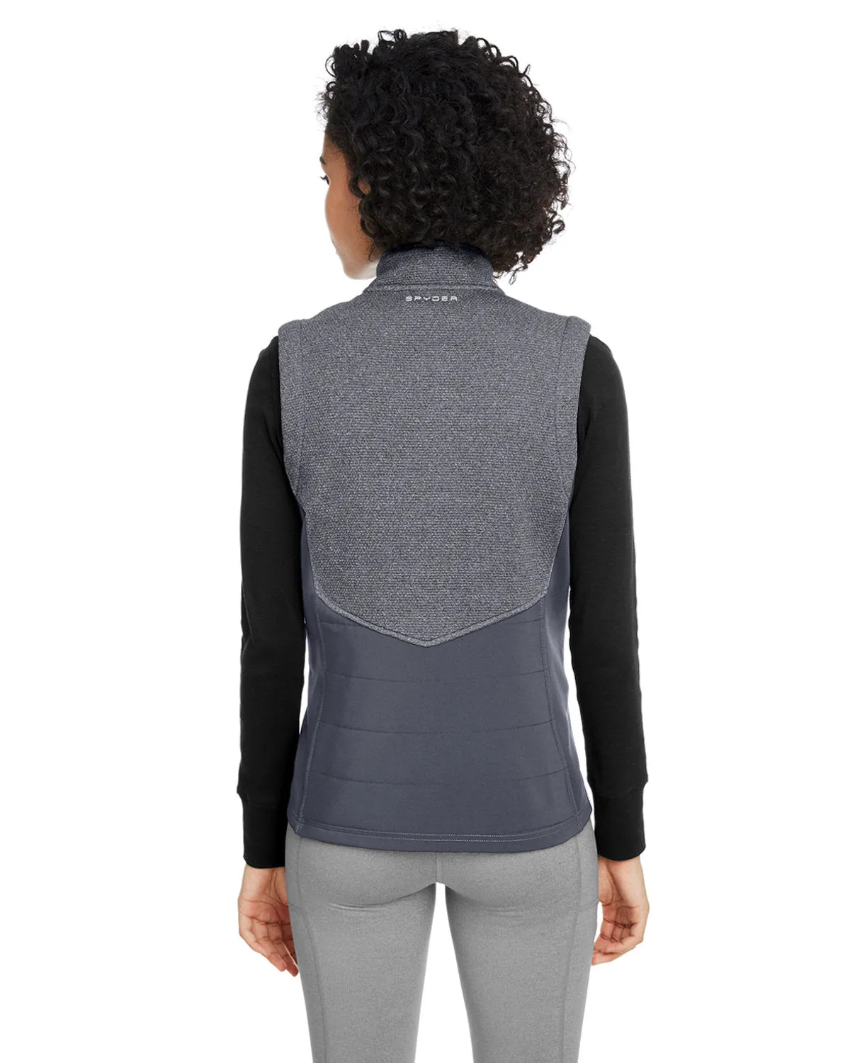 Spyder Ladies' Pursuit Commuter Custom Vests, Black Hthr Pol