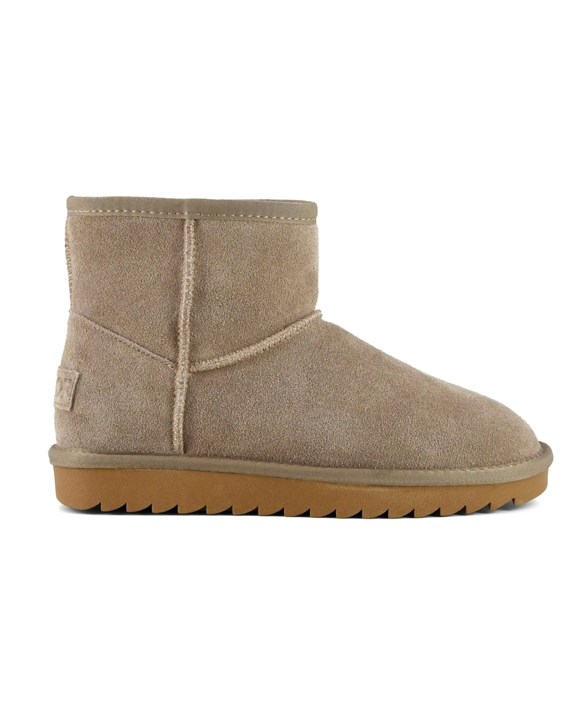 Stivale Donna Colors Of California Ugg Boot In Suede Taupe