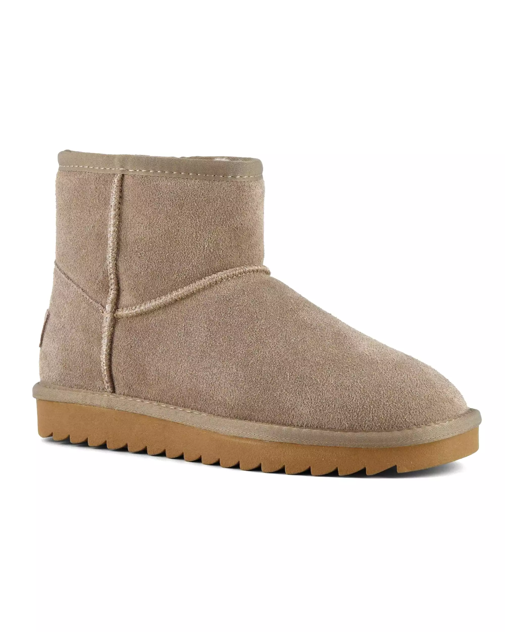 Stivale Donna Colors Of California Ugg Boot In Suede Taupe