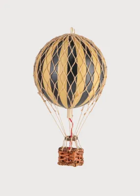 Striped Small Hot Air Balloon in Black