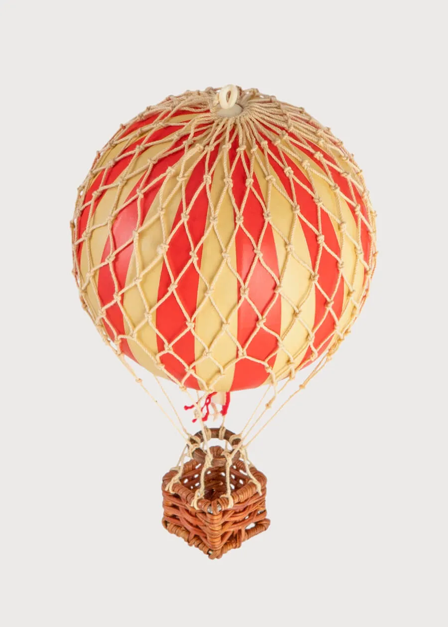 Striped Small Hot Air Balloon in Red