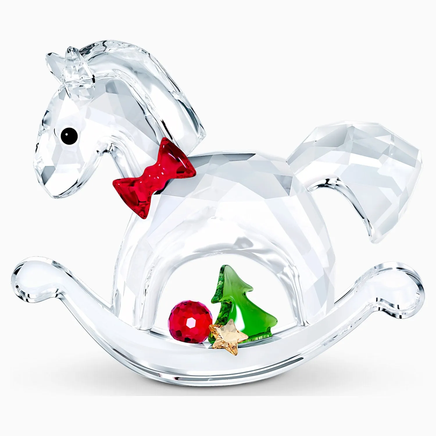 Swarovski Christmas Crystal Figurine ROCKING HORSE – HAPPY HOLIDAYS -5544529