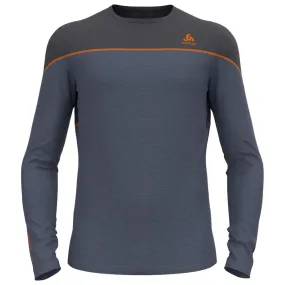 Technical underwear Odlo ---Revelstoke PW 150 BL Top Crew Neck LS Folkstone Grey India Ink