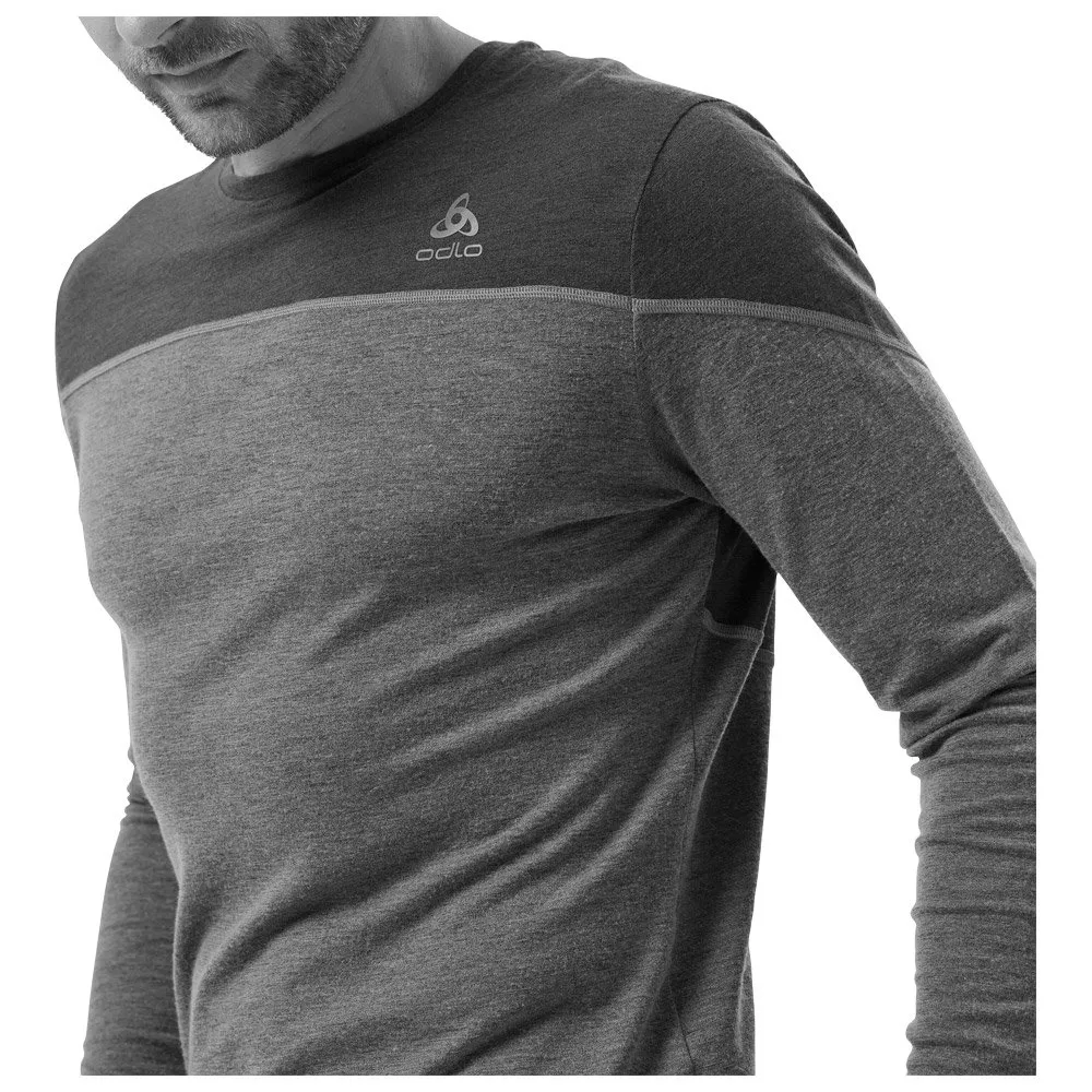 Technical underwear Odlo ---Revelstoke PW 150 BL Top Crew Neck LS Folkstone Grey India Ink