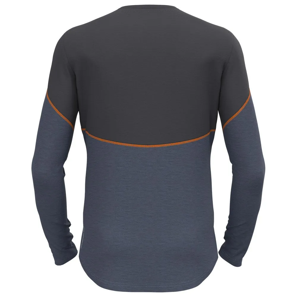 Technical underwear Odlo ---Revelstoke PW 150 BL Top Crew Neck LS Folkstone Grey India Ink