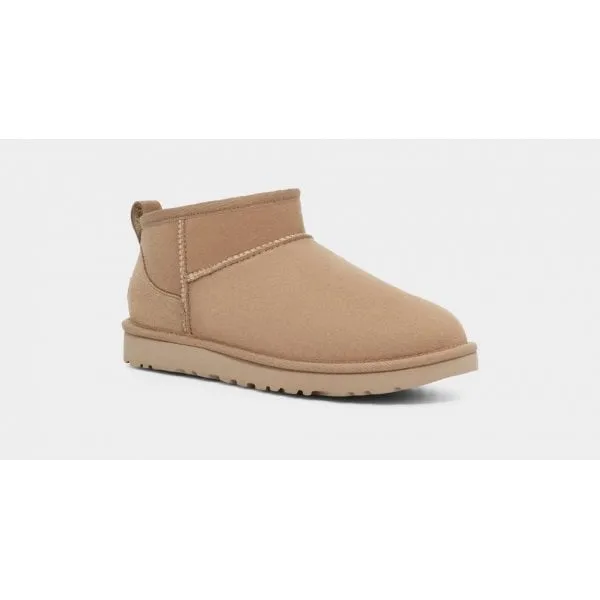 UGG Womens Ultra Mini Boot in Sand Suede