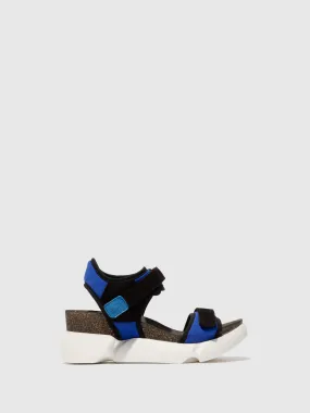 Velcro Sandals SIGO727FLY STRETCH/CUPIDO  BLUE/BLACK