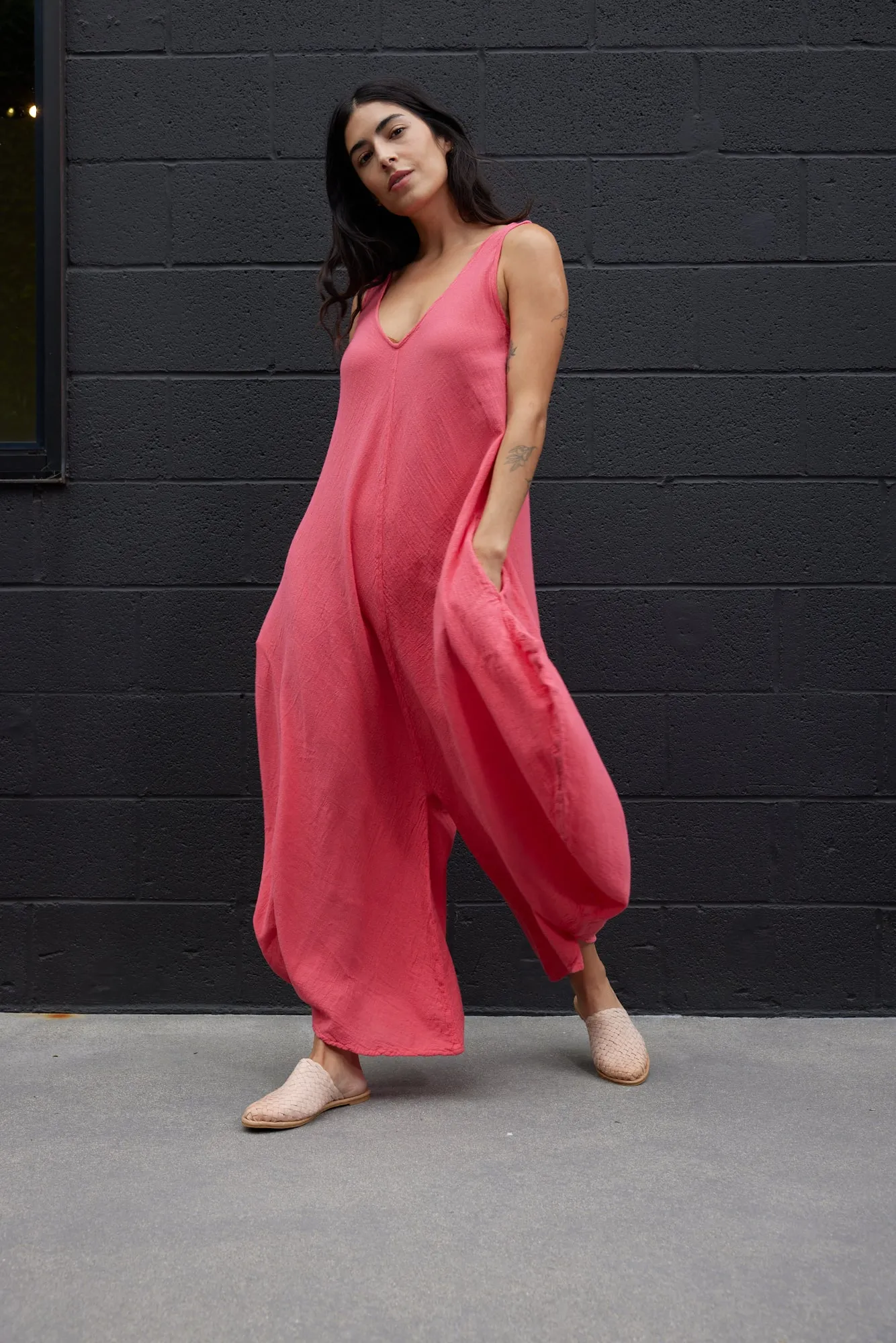 VENICE JUMPSUIT / CORAL