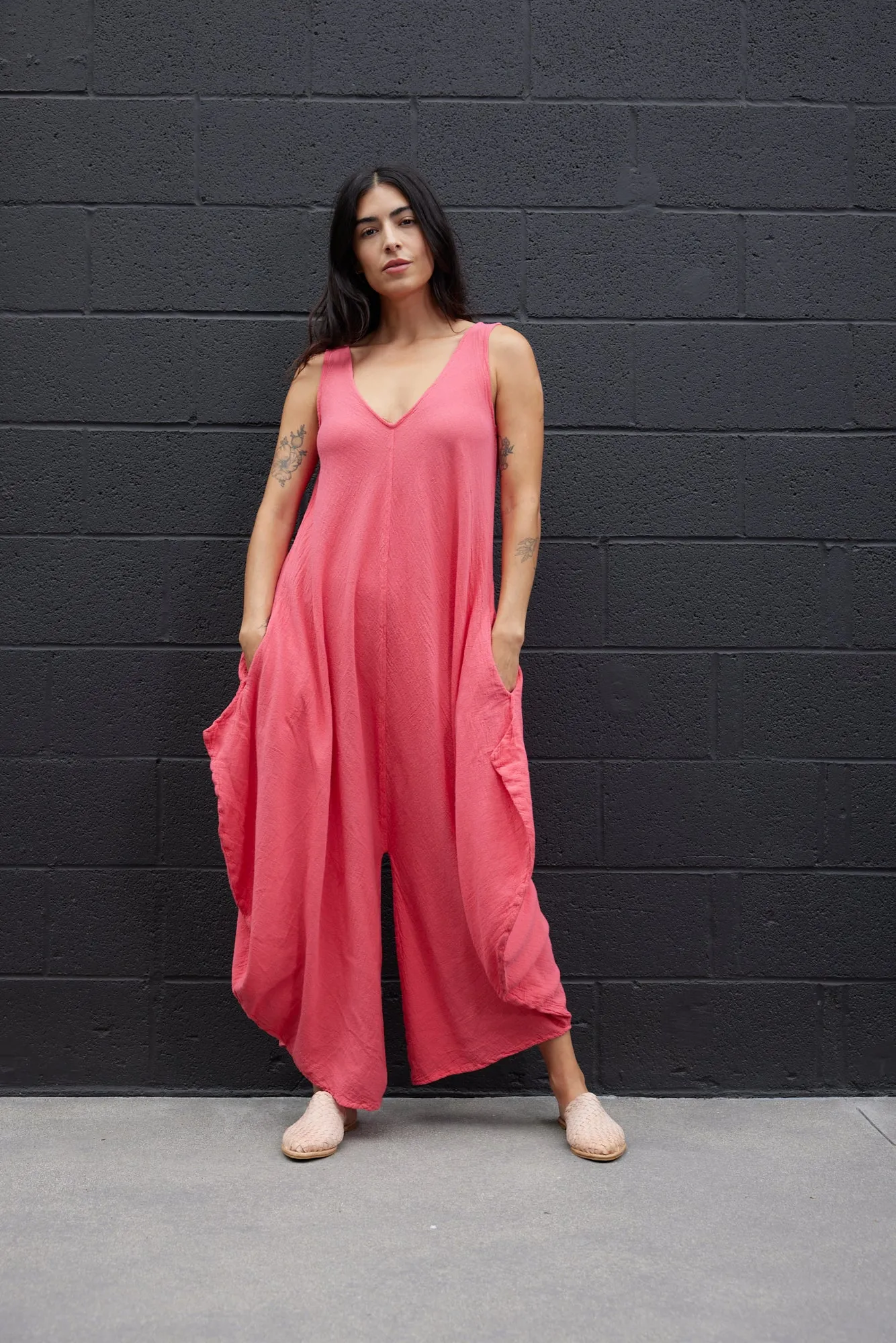 VENICE JUMPSUIT / CORAL