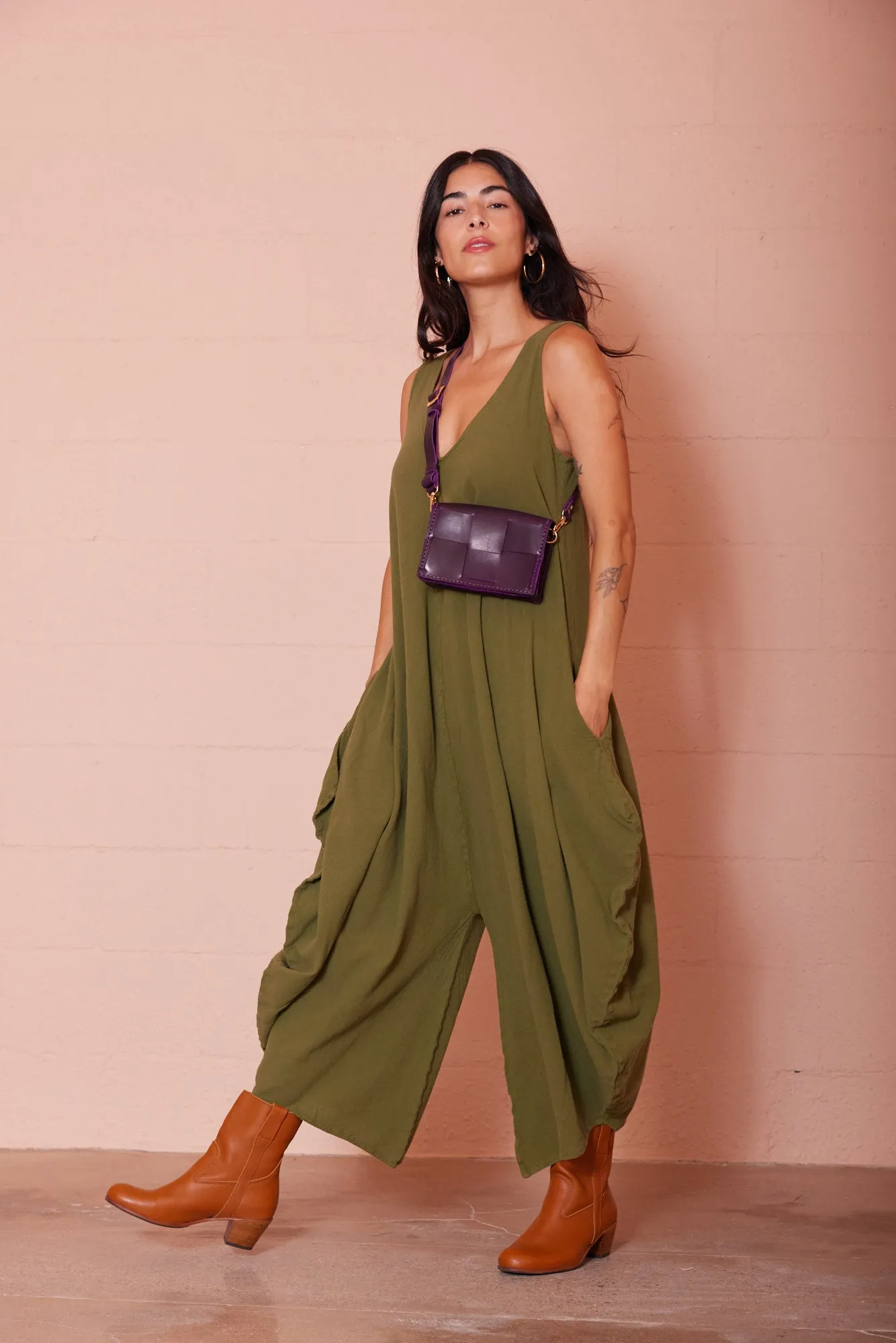 VENICE JUMPSUIT / OLIVO