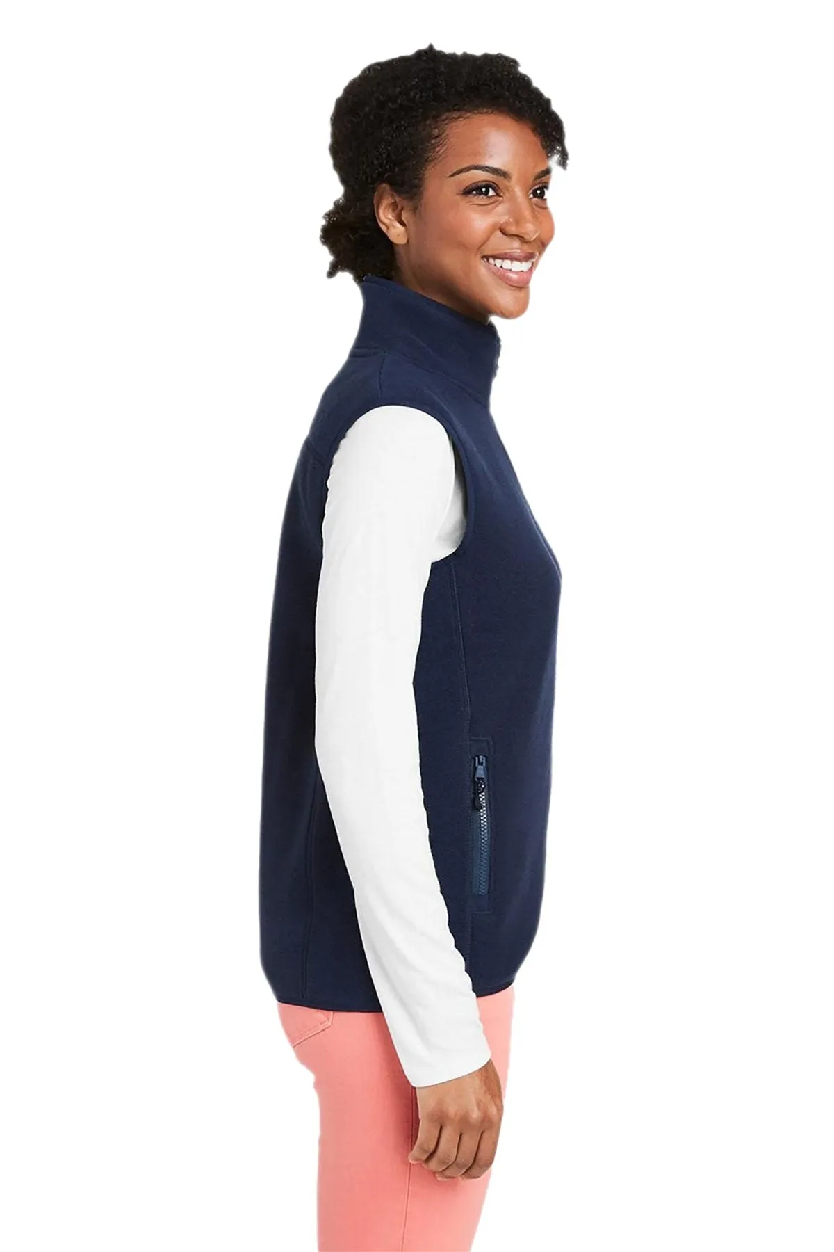 Vineyard Vines Custom Ladies Harbor Fleece Vests, Vineyard Navy