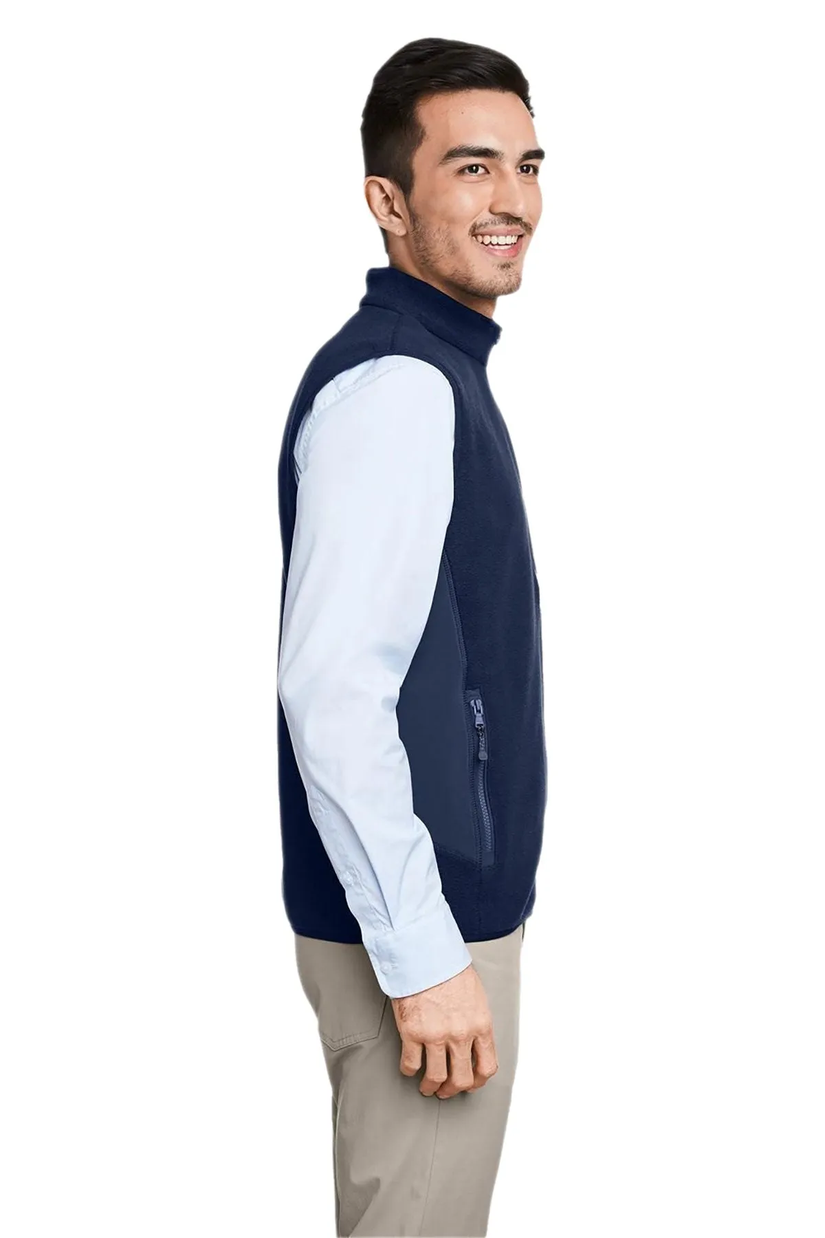 Vineyard Vines Custom Mens Harbor Fleece Vests, Vineyard Navy