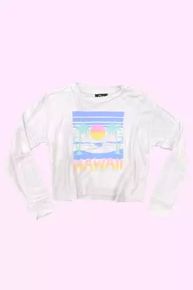 White Hawaii Sweatshirt