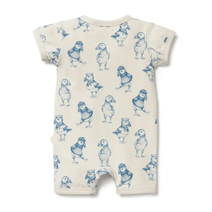 Wilson & Frenchy Petit Puffin Organic Boyleg Zipsuit