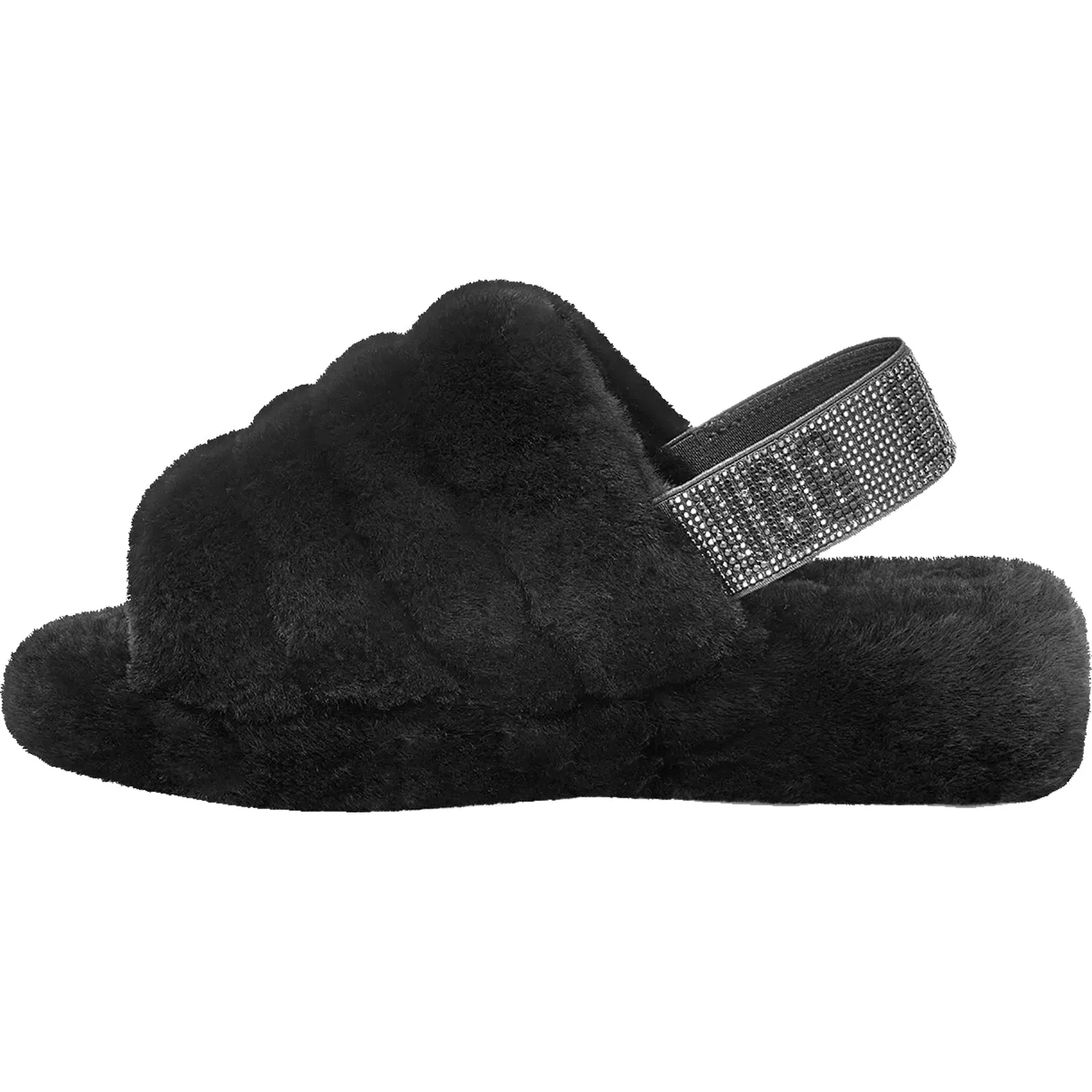 Women's UGG Fluff Yeah Bling Black Sheepskin