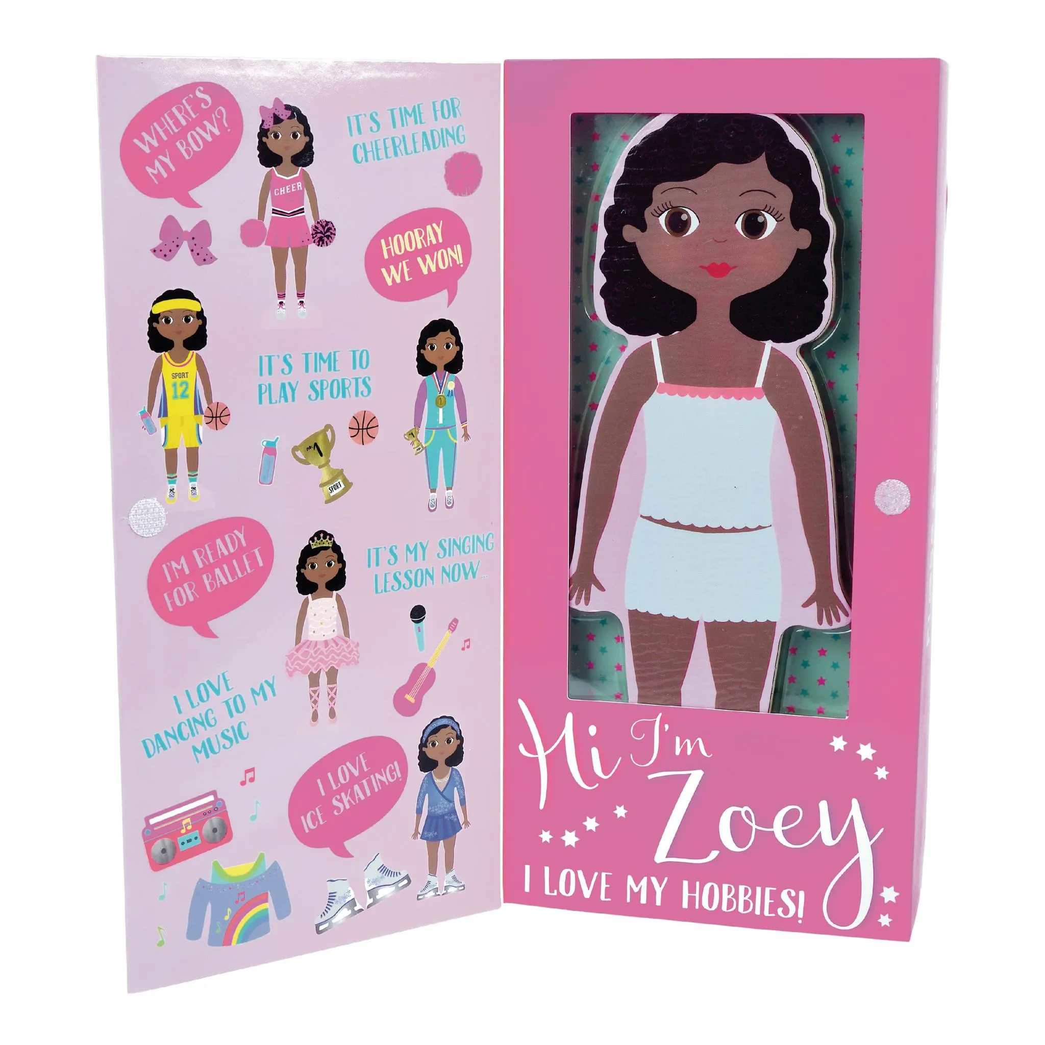 Wooden Magnetic Dress Up Doll / Zoey