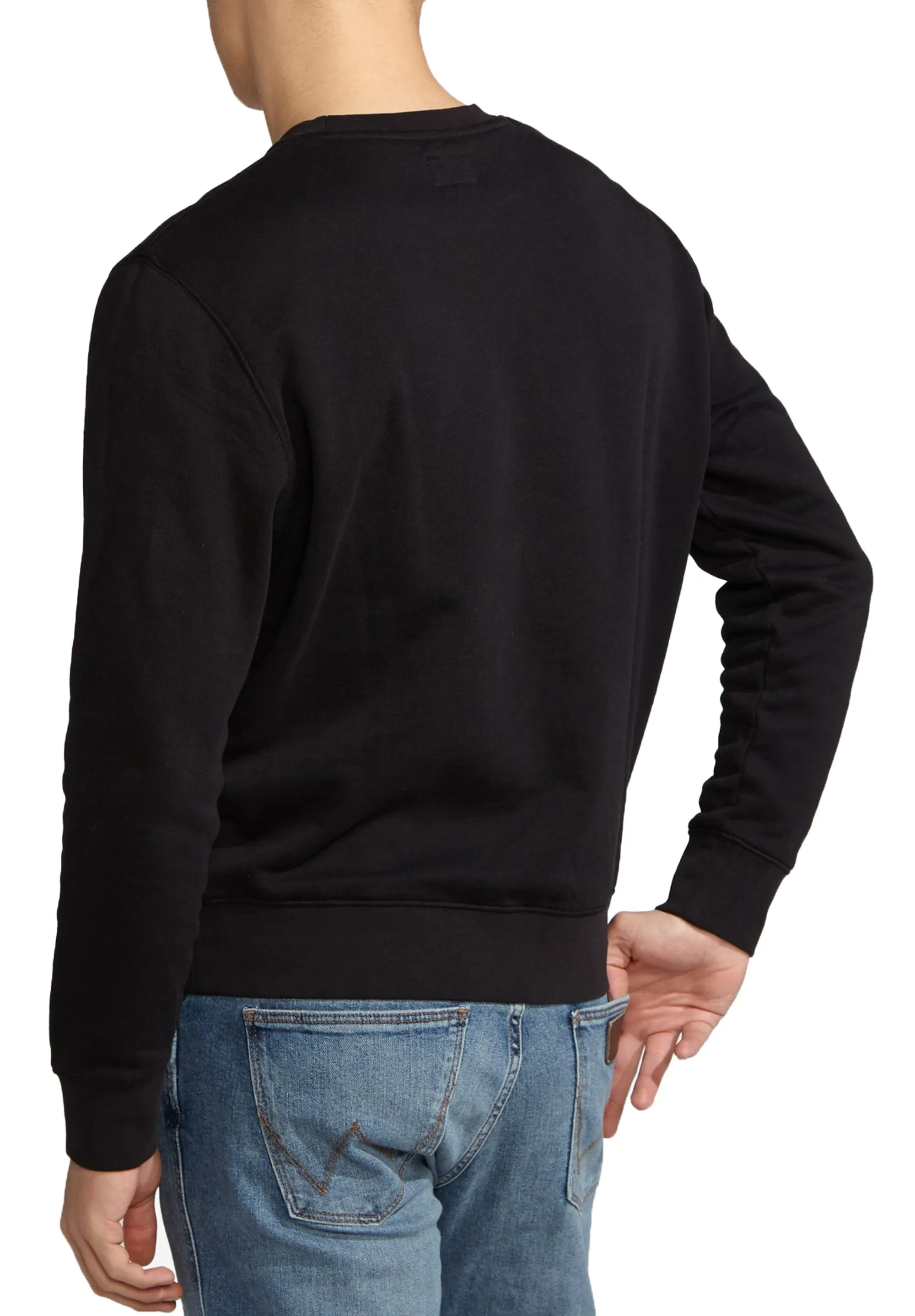 Wrangler Retro Logo Crew Neck Sweatshirt Black